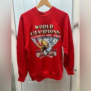 80s Vintage San Francisco 49ers World Champion Crewneck